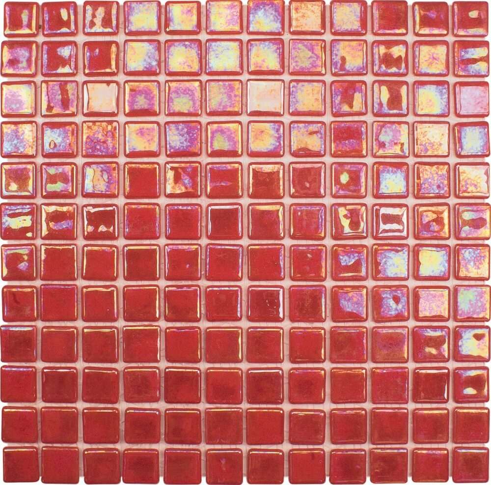 Skleněná mozaika Mosavit Acquaris červená 30x30