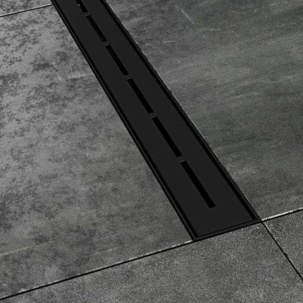 Podlahová vpust Ravak Runway 82 cm černá nerez