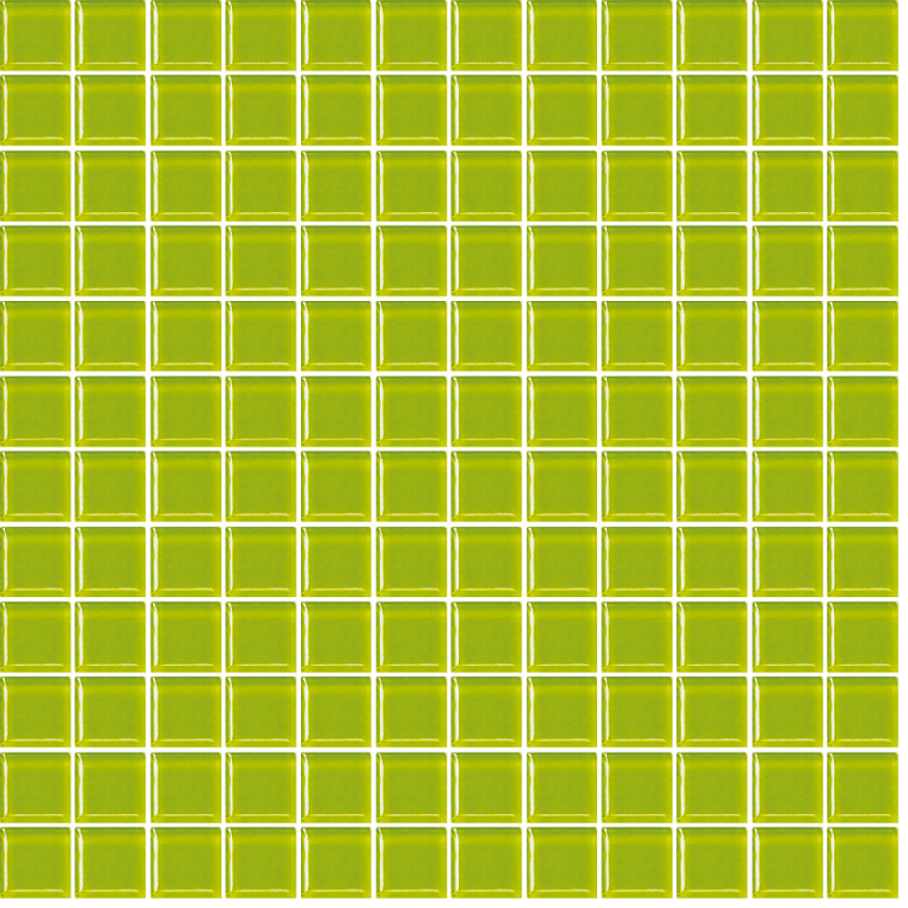 Skleněná mozaika Premium Mosaic zelená 30x30