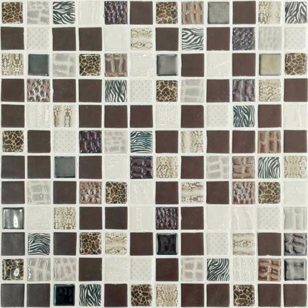 Skleněná mozaika Mosavit Safari marron 30x30