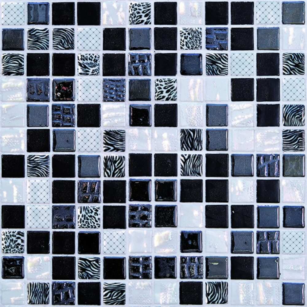 Skleněná mozaika Mosavit Safari negro 30x30