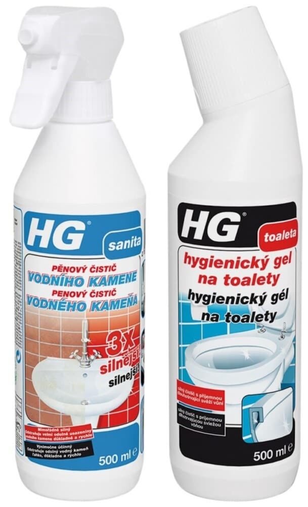 Akční balíček HG pěnový čistič vodního kamene 3x silnější HGPCVK3