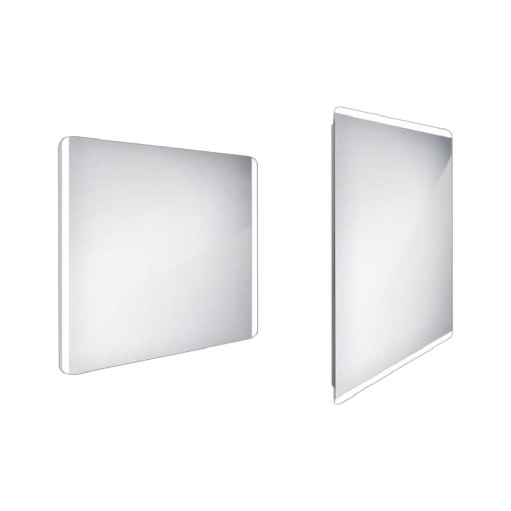 Zrcadlo bez vypínače Nimco 70x90 cm hliník