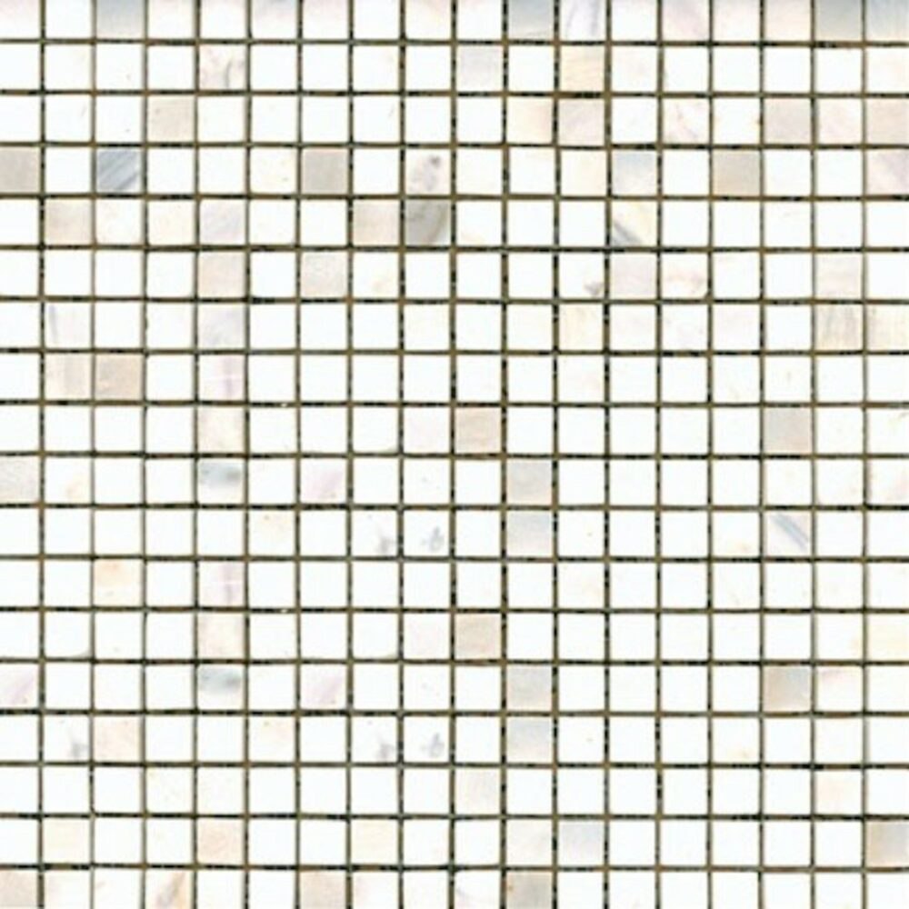 Kamenná mozaika Premium Mosaic Stone bílá 30x30 cm leštěná