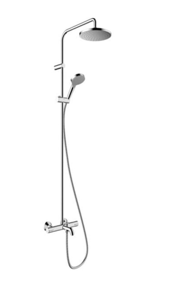 Sprchový systém Hansgrohe Vernis Blend na stěnu s termostatickou baterií chrom