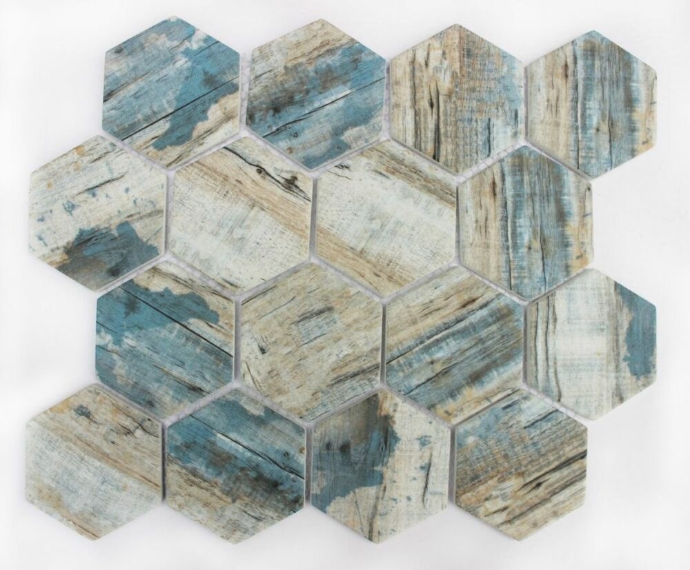 Skleněná mozaika Premium Mosaic blue 26x30 cm