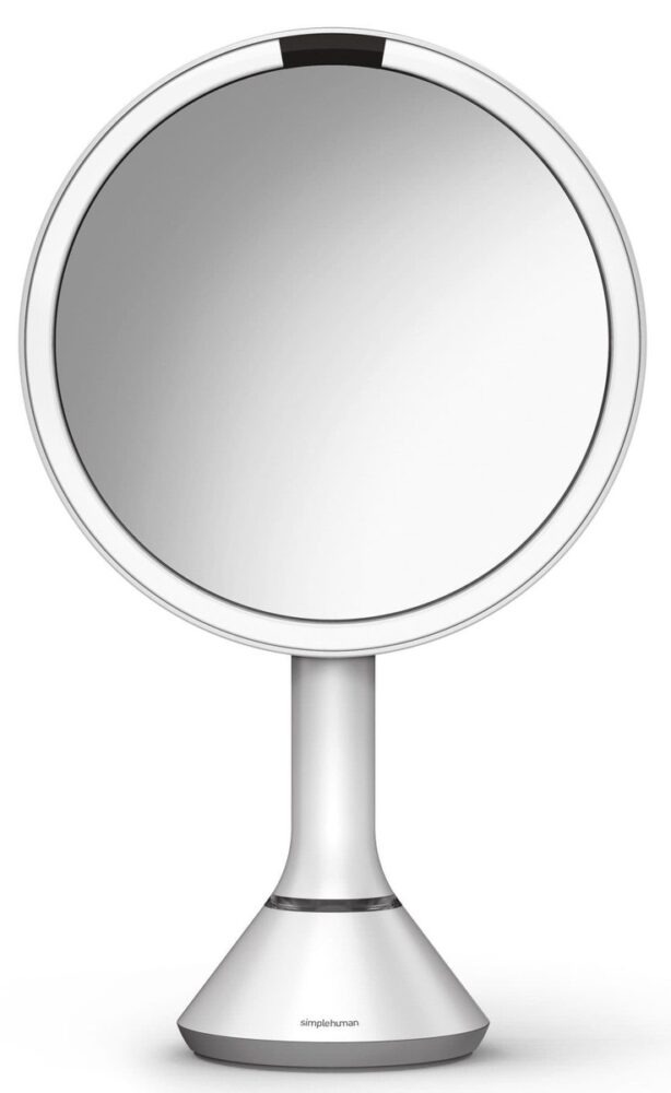 Kosmetické zrcátko Simplehuman Dual Touch perleťově bílá