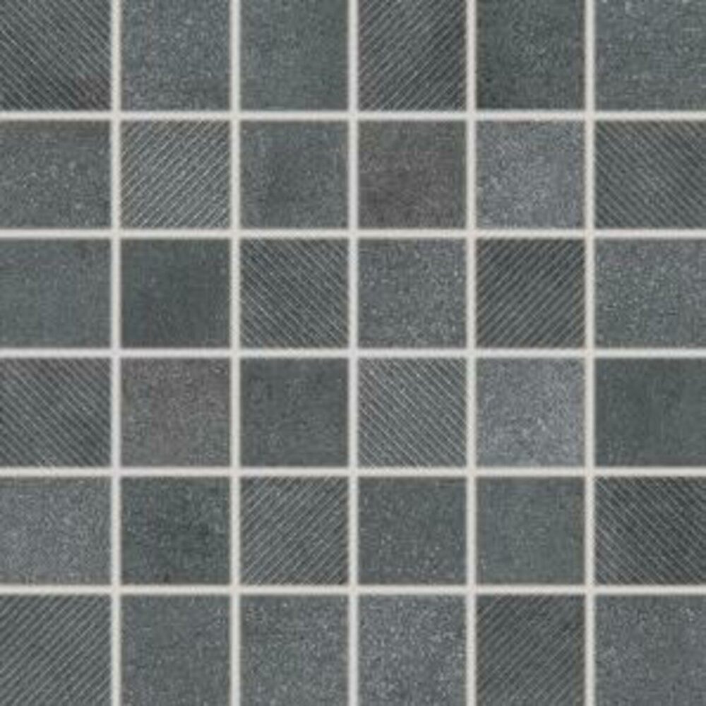 Mozaika Rako Form tmavě šedá 30x30