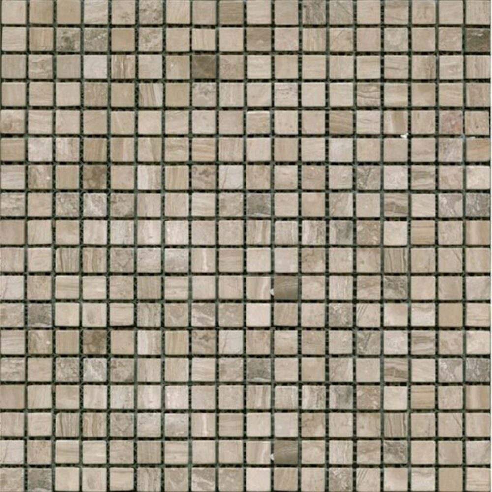 Kamenná mozaika Premium Mosaic Stone šedá 30x30 cm