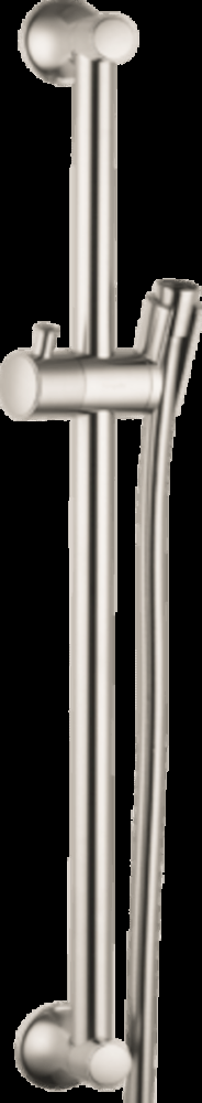Sprchová tyč Hansgrohe Unica se sprchovou hadicí kartáčovaný nikl