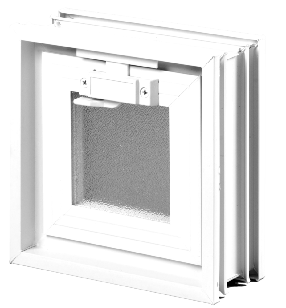 Větrací okno Glassblocks bílá 19x19 cm