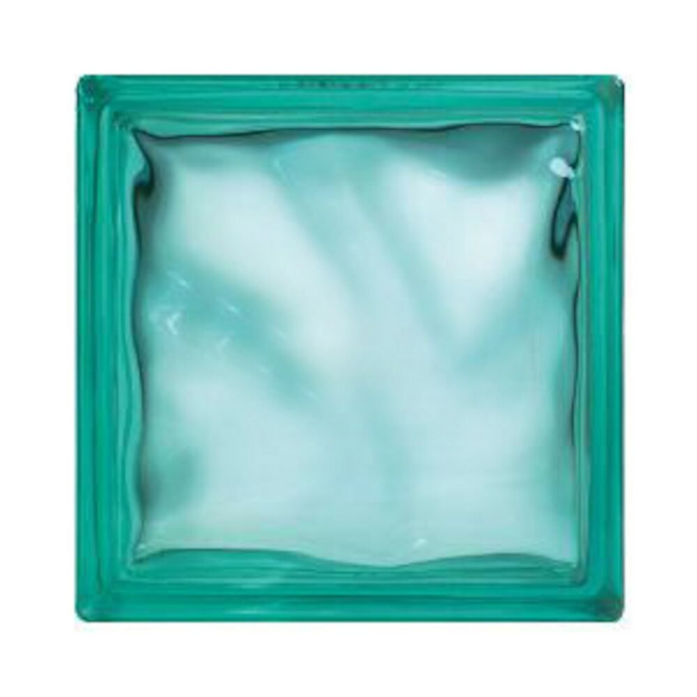Luxfera Glassblocks turquoise 19x19x8 cm mat