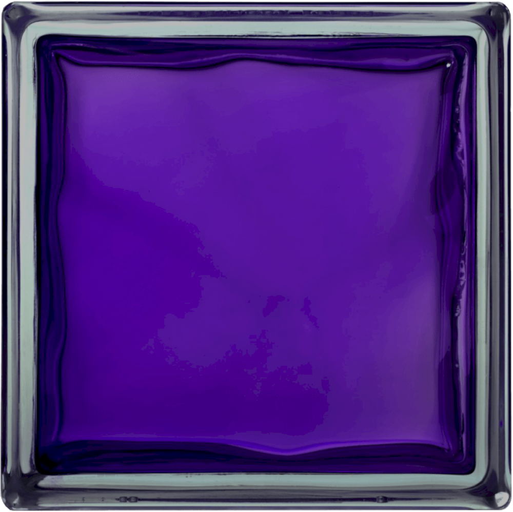 Luxfera Glassblocks violet 19x19x8 cm lesk