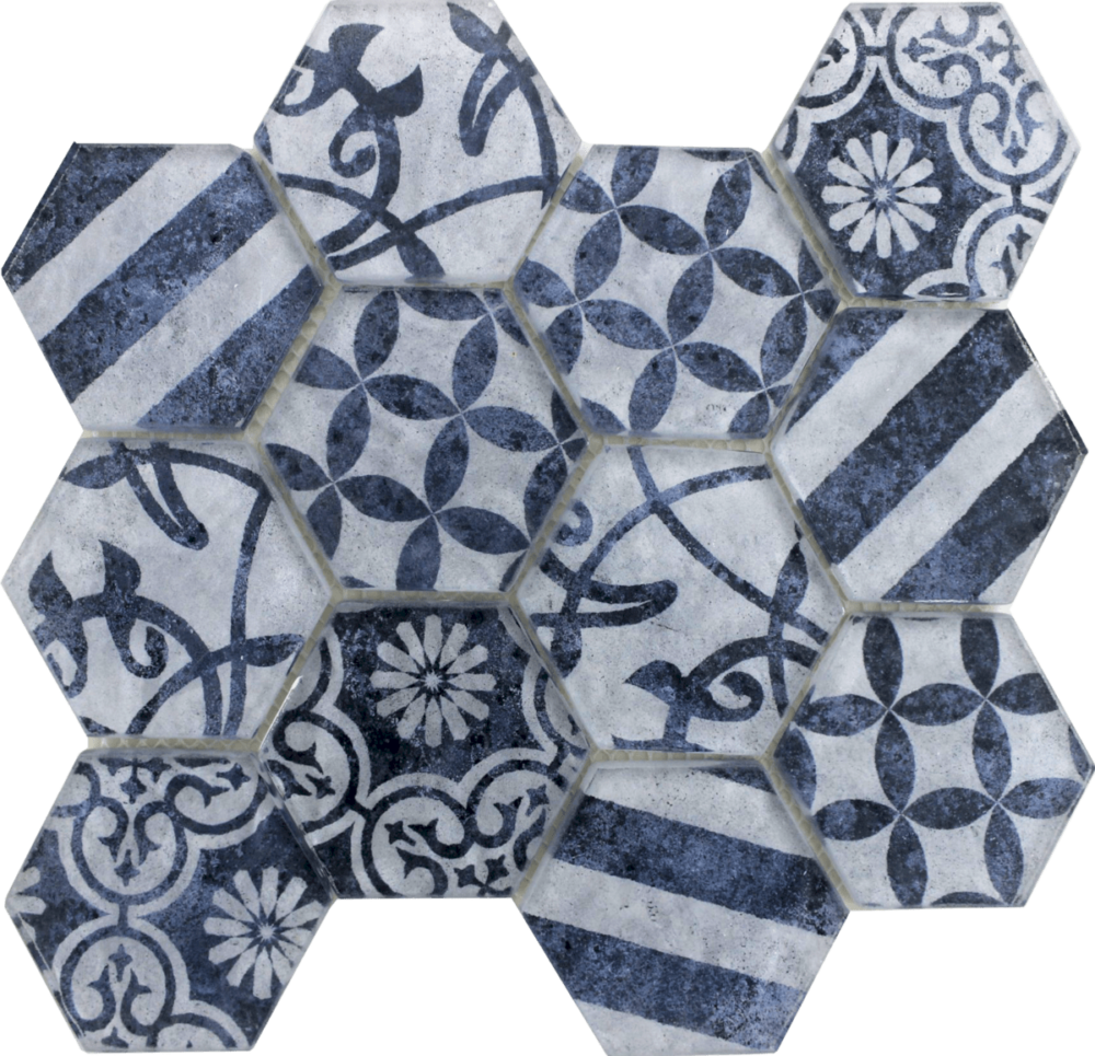 Skleněná mozaika Premium Mosaic azul