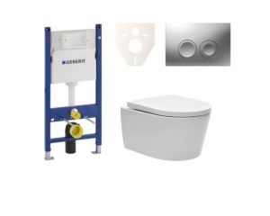 Závěsný WC set do lehkých stěn / předstěnová SAT Brevis