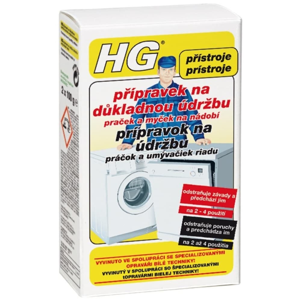 HG přípravek na důkladnou údržbu praček a