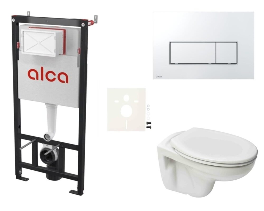 Cenově zvýhodněný závěsný WC set Alca do lehkých stěn /